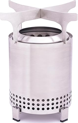 Marco de cocina para fogata para estufa individual, mesa XL, accesorios de campamento para convertir la hoguera de mesa en estufa de campamento.