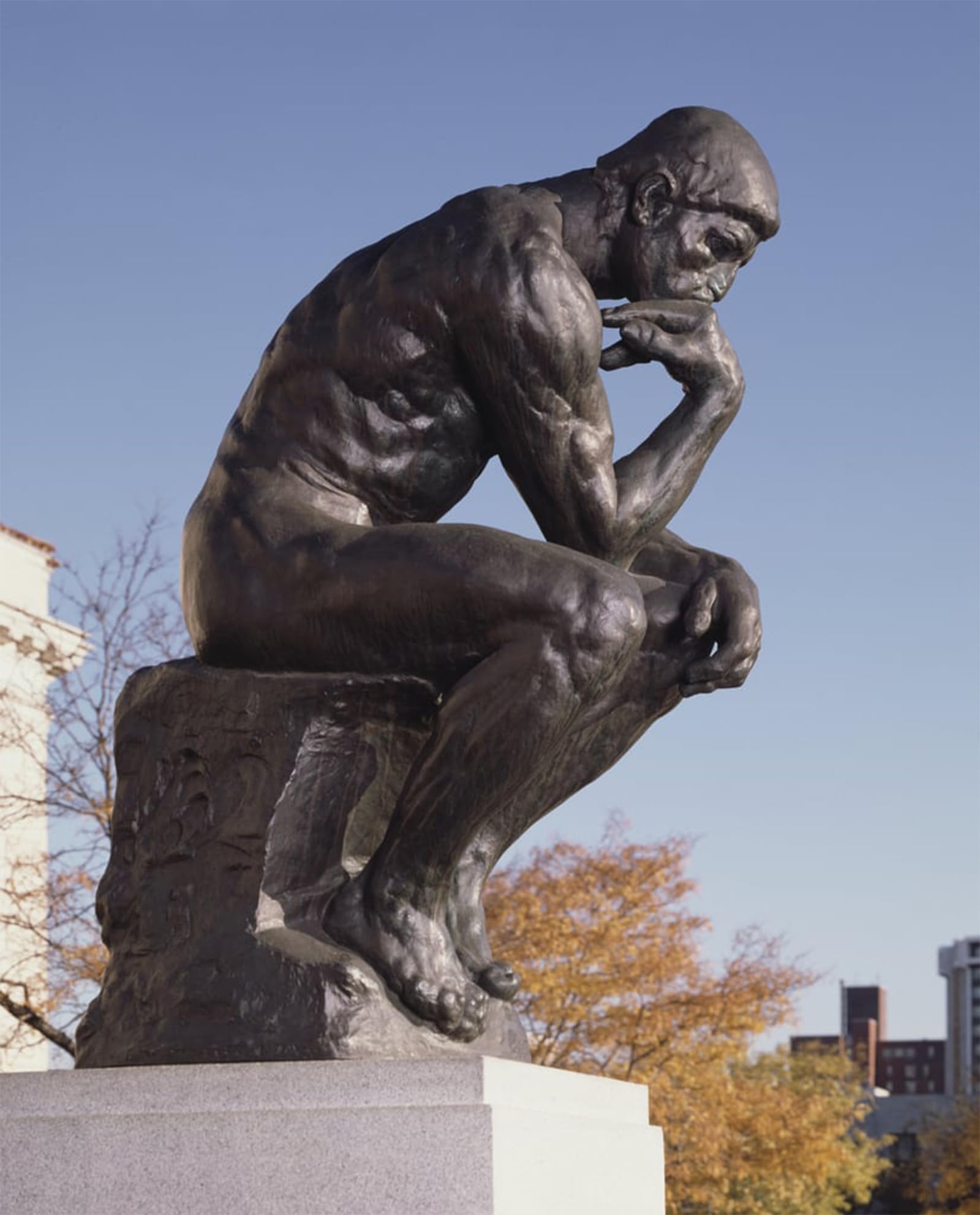 Cuadro de El Pensador de Auguste Rodin lienzo decorativo de 60x90cm para pared 5