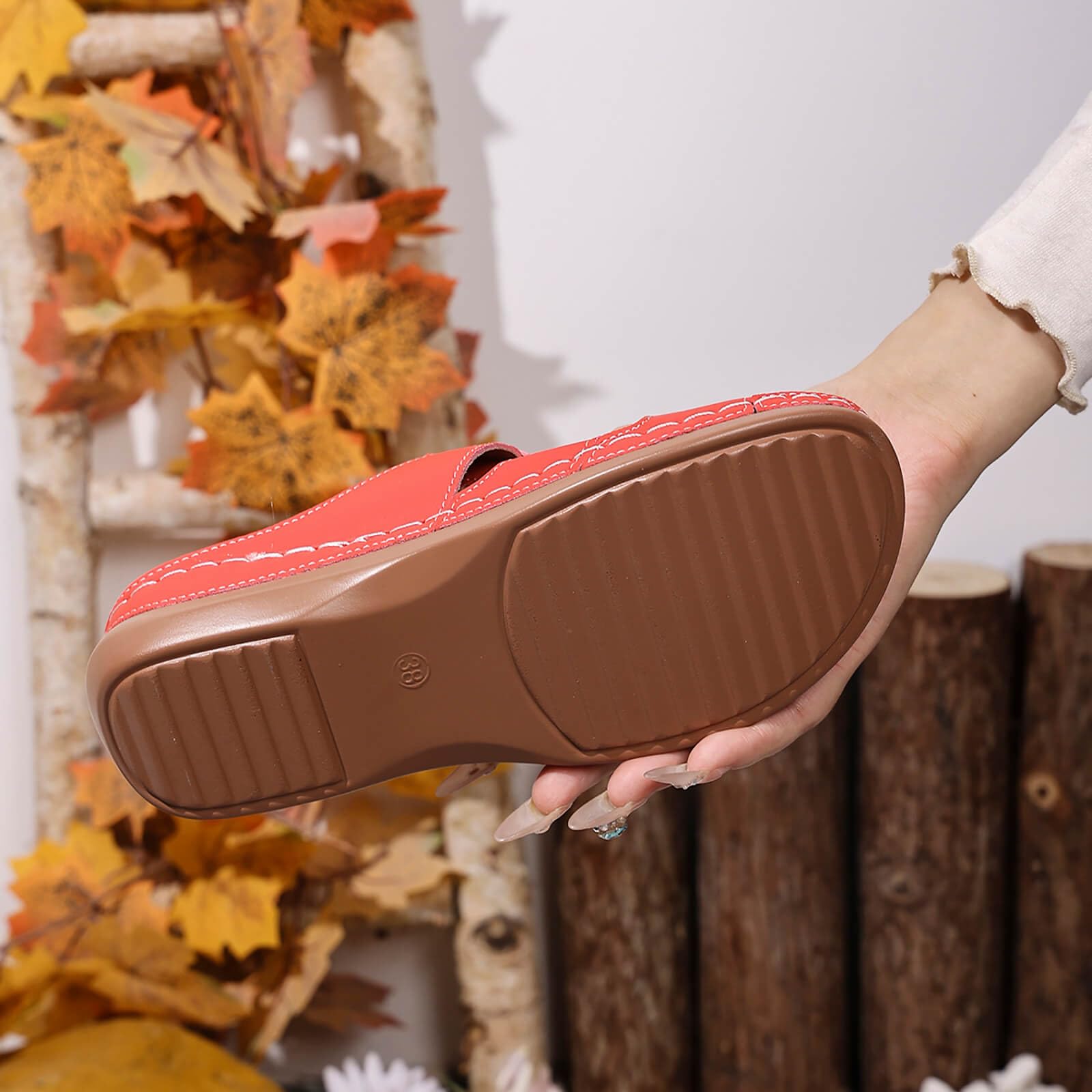 Ciabatte Ortopediche Donna Estive pelle Anatomiche Sandali Pantofole Zeppa Comode da Casa Eleganti Leggere Ciabatte per Fascite Plantare Moda Aperta Antiscivolo Arch Support Sandalo Spiaggia Mare