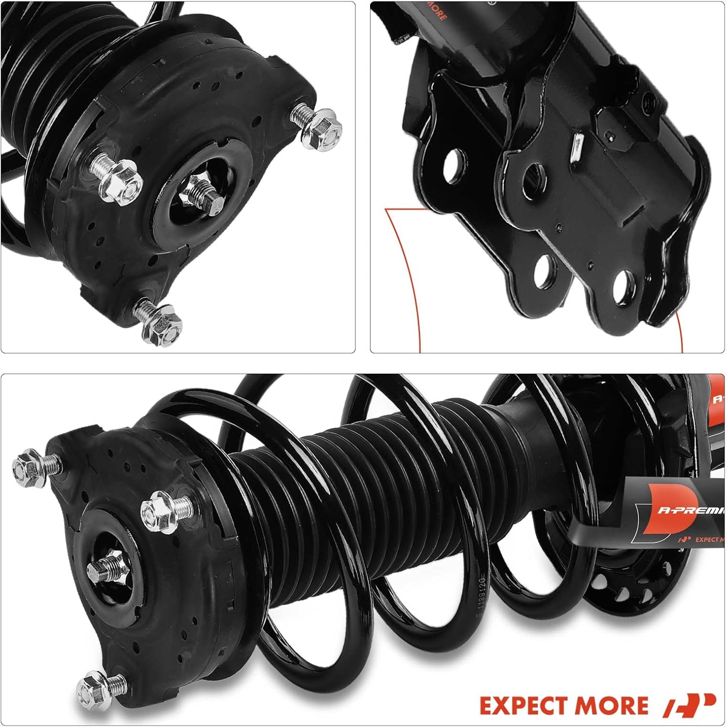 A-Premium Front Pair (2) Complete Strut and Coil Spring Assembly Compatible with Hyundai Tucson 2016 2017 2018, Driver and Passenger Side