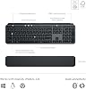 Logitech MX Keys S Combo - Teclado y Ratón Inalámbrico de Alto Rendimiento con Reposamuñecas, Iluminación Personalizable, Desplazamiento Rápido, Bluetooth, USB C, para Windows, Linux, Chrome, Mac, Color Grafito 6