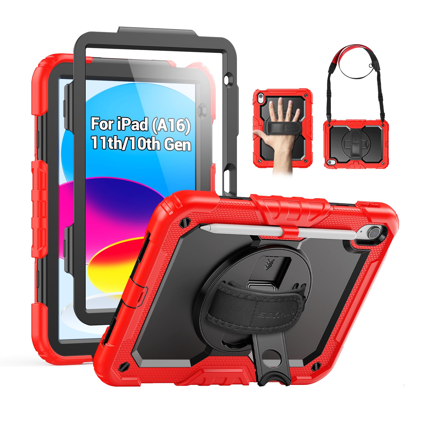 SEYMAC Case for iPad Air 5th/4th Generation 10.9 Inch, Black — Amazon image 15