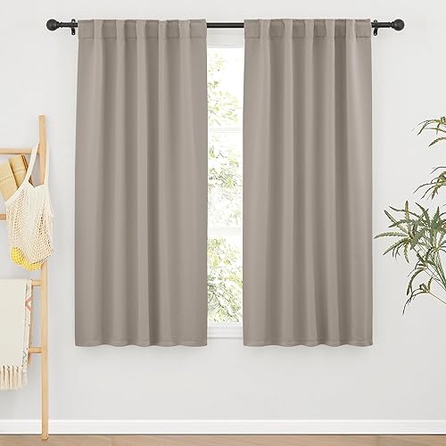 Miniatura 118 de RYB HOME - Cortinas blancas, cortinas para oscurecer la habitación, con aislamiento térmico, juego de cortinas opacas para dormitorio, sala