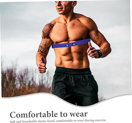 Miniatura 6 de BESPORTBLE Correa de pecho para monitor de corazón, elástica, cómoda, a prueba de sudor, repuesto para cinturón deportivo ajustado en muchos tamaños