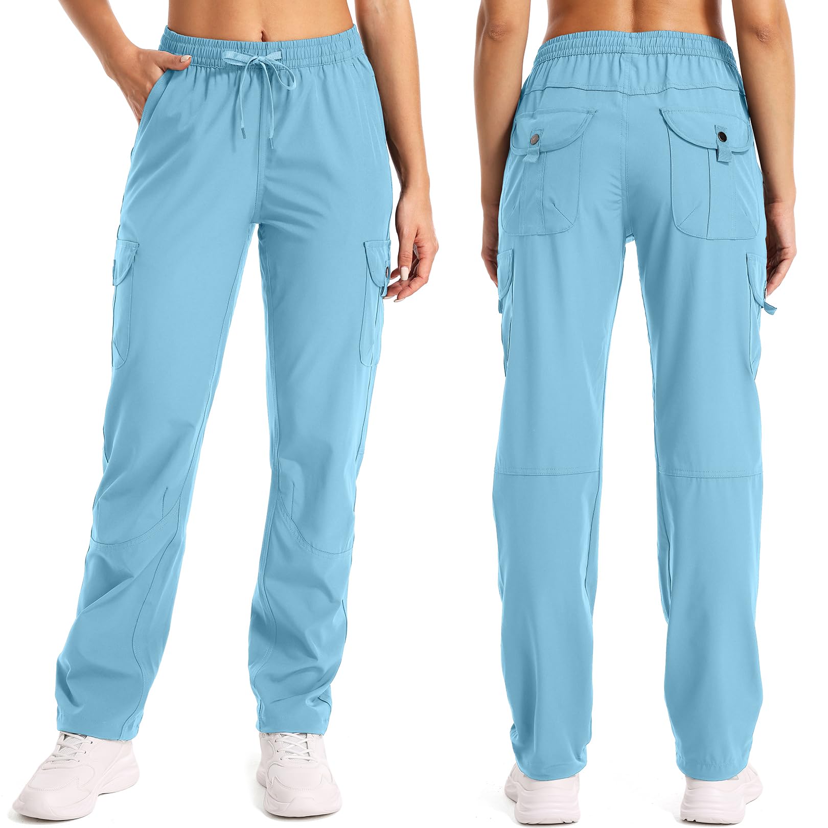Pantalon Cargo Femme Randonnée Respirant Léger Séchage Rapide Trekking Golf Outdoor Anti-UV Chasse Fonctionnel