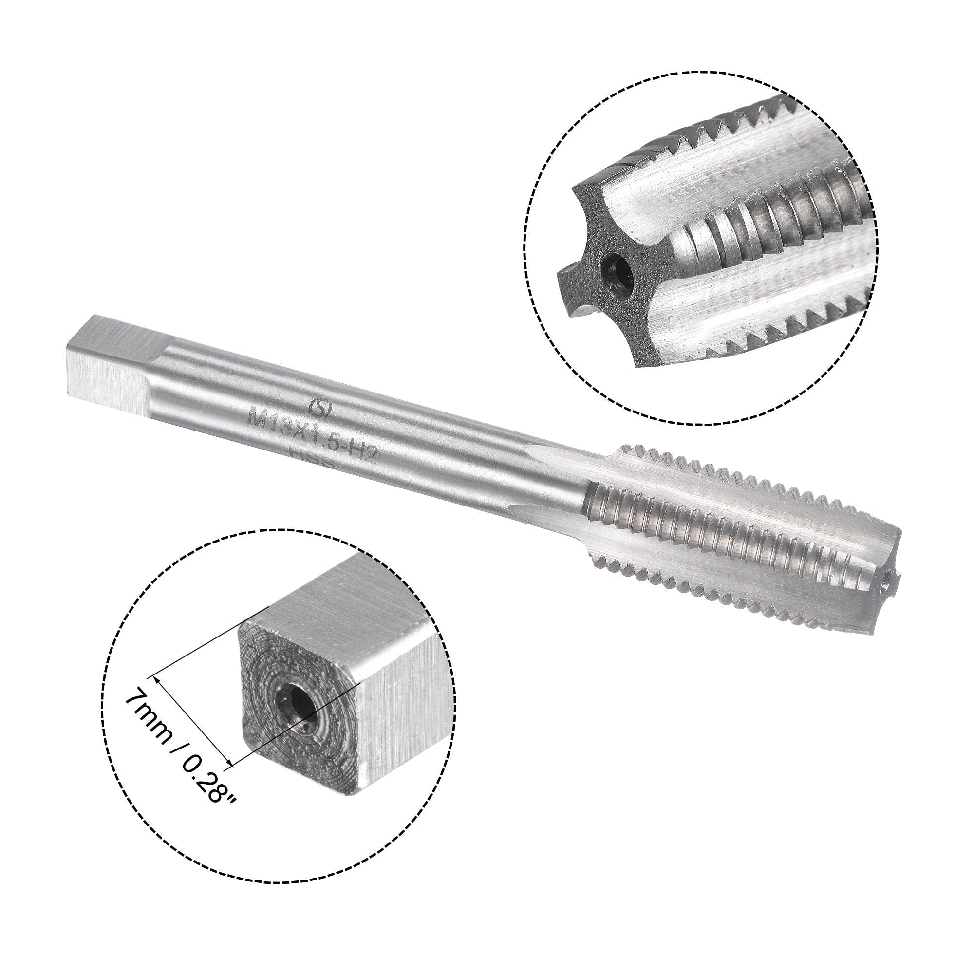 TA-VIGOR M13 x 1.5mm Metric Tap and Die Set, Machine Thread Screw Tap with Round Threading Die - Image 3
