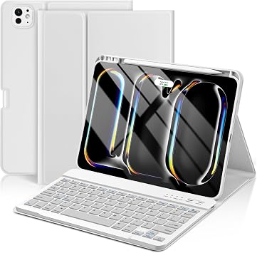 KBCASE Keyboard Case for iPad Pro 11 inch M5/M4 2025/2024, Gray