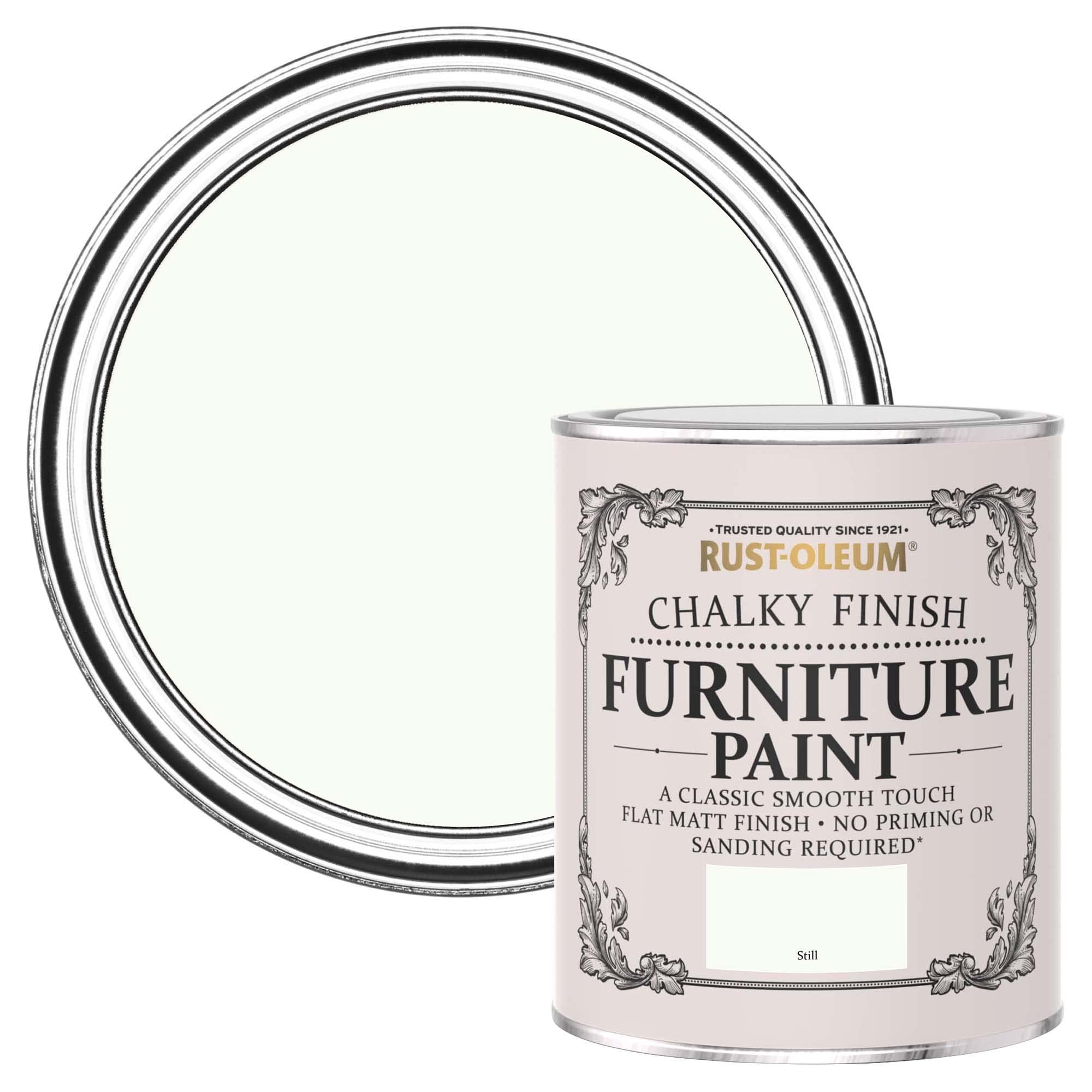 Rust-Oleum Off White Upcycled Furniture Paint in Chalky Finish - Still 750ML, SHDRCT904, 0.75 Liters