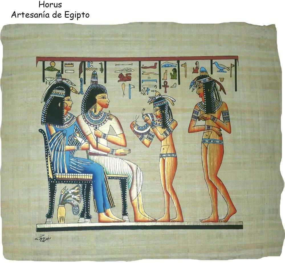 Papillon original d'Égypte fait main : une décoration murale d'art authentique 33x43cm