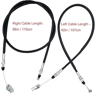Amazon.com: Gaoshun Kawasaki Mule Left Right Rear Brake Cable