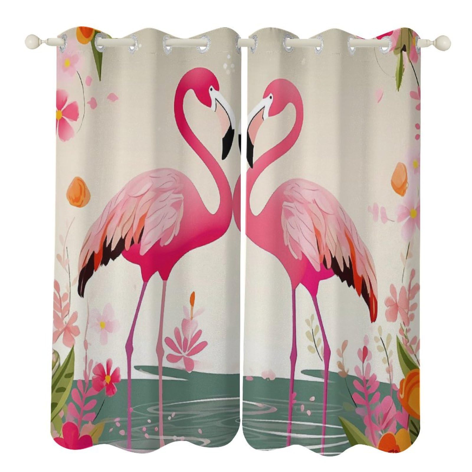 Rideaux occultants imprimé floral pour illuminer votre cuisine