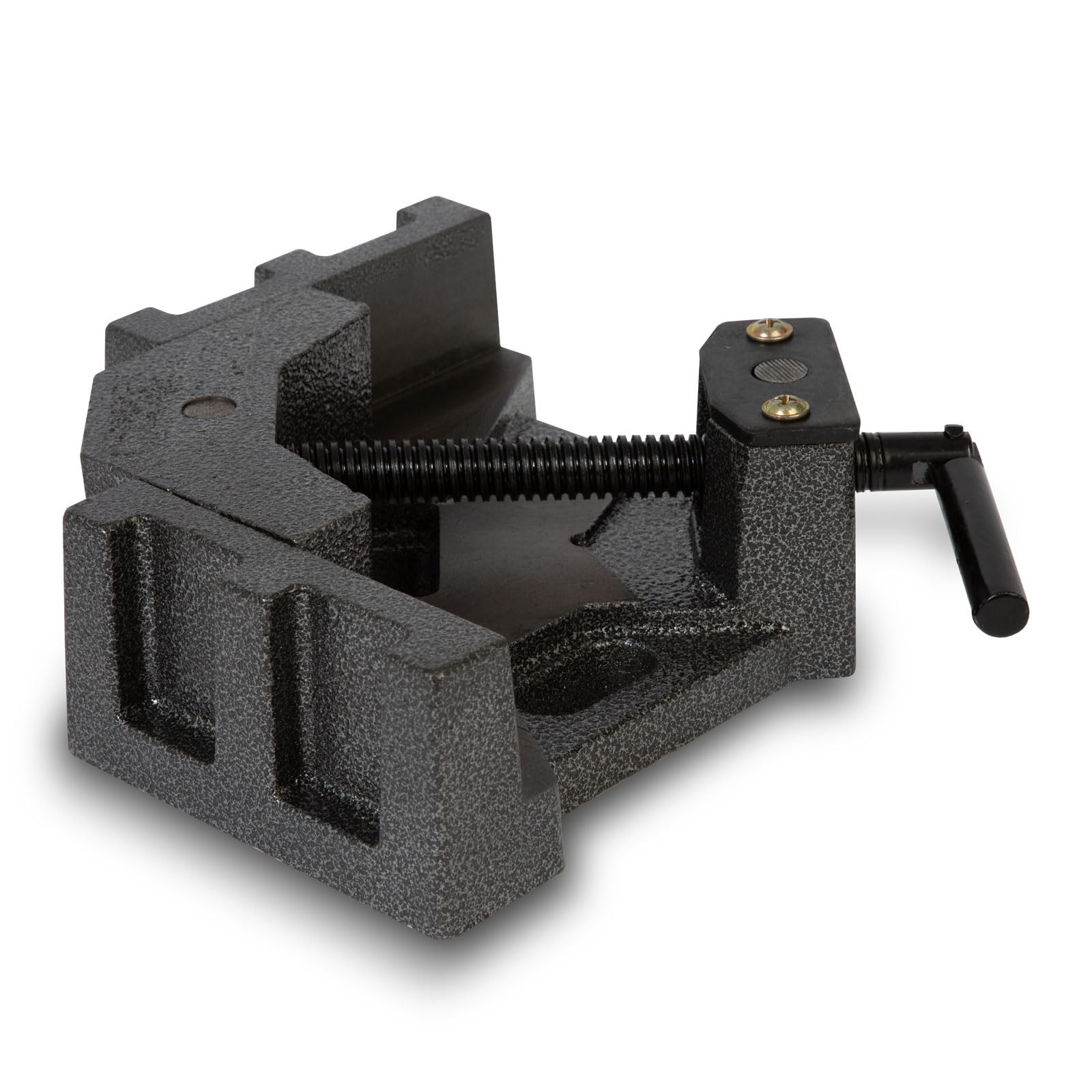 EBERTH Mordaza angular 90 grados, Tornillo de banco, ancho de boca 104mm, ancho de sujeción 60mm, mordaza angular de fundición maciza, soldadura de metales, madera, altura de boca 34mm
