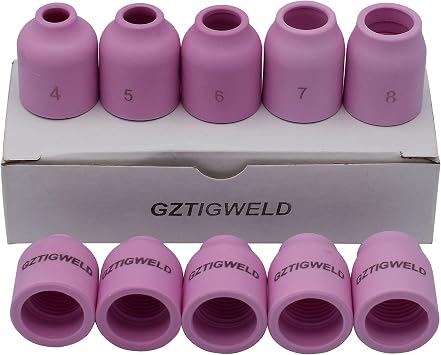 10pcs TIG Alumina Nozzle 53N5853N61S Fit SR WP 9 20 25 TIG Welding Torch