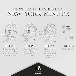 Eyelash Curler with Satin Bag & Refill Pads - Award Winning - No Pinching, Just Dramatically Curled Eyelashes for a Lash Lift in Seconds (Gold)