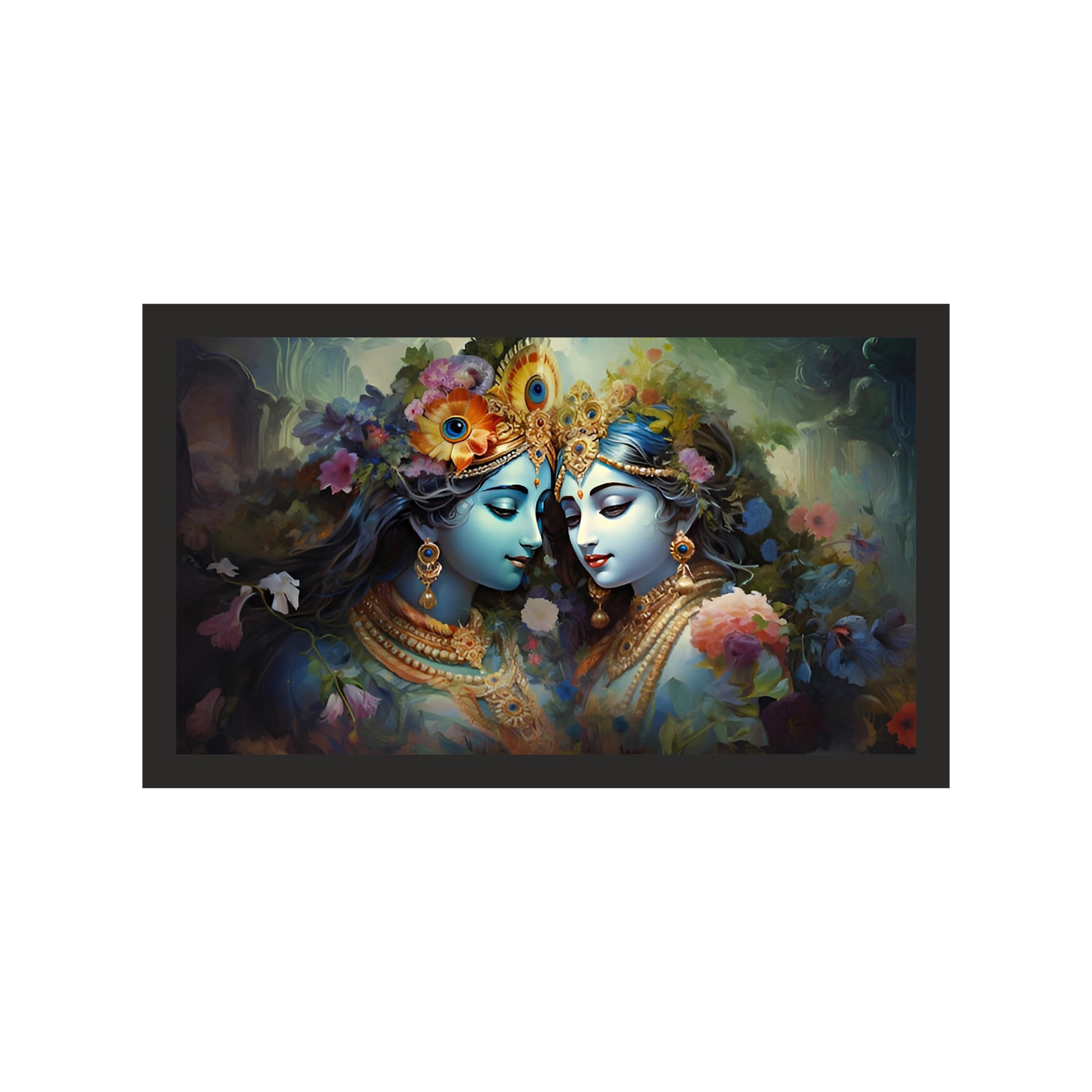 Epic Radha Krishna Mural - 60x36