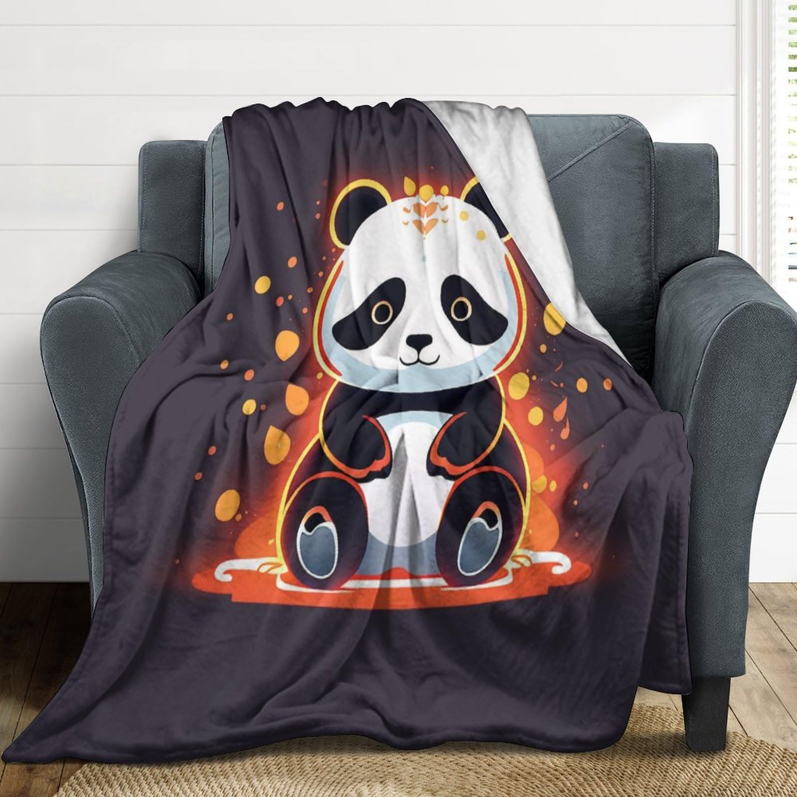 Couverture polaire chaude pour l'hiver : profitez de soirées cocooning avec le plaid panda