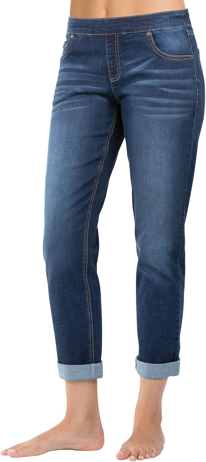 PajamaJeansBoyfriend Jeans for Women - Elastic Waist Jeans