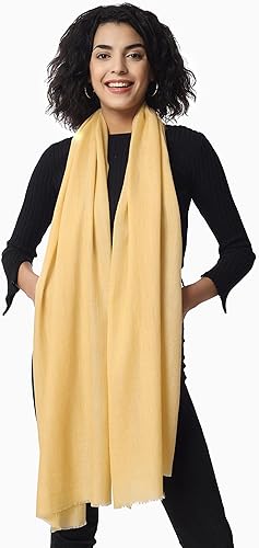 Miniatura 2 de PASHWRAP Chal de lana merino para mujer, lujoso, cálido y grande, chal de lana pura para vestidos de noche y boda