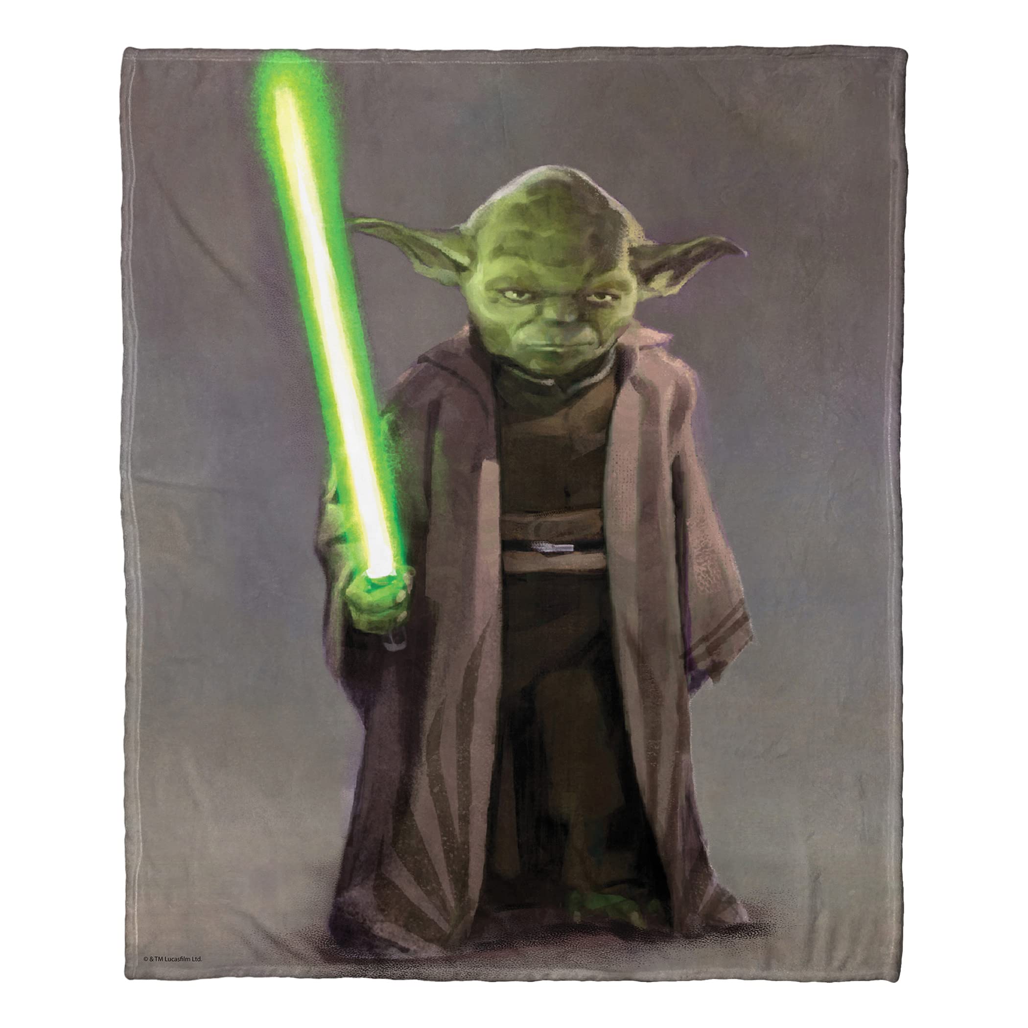 NorthwestSilk Touch Throw Blanket, 50" x 60", Star Wars: High Republic Warrior Yoda