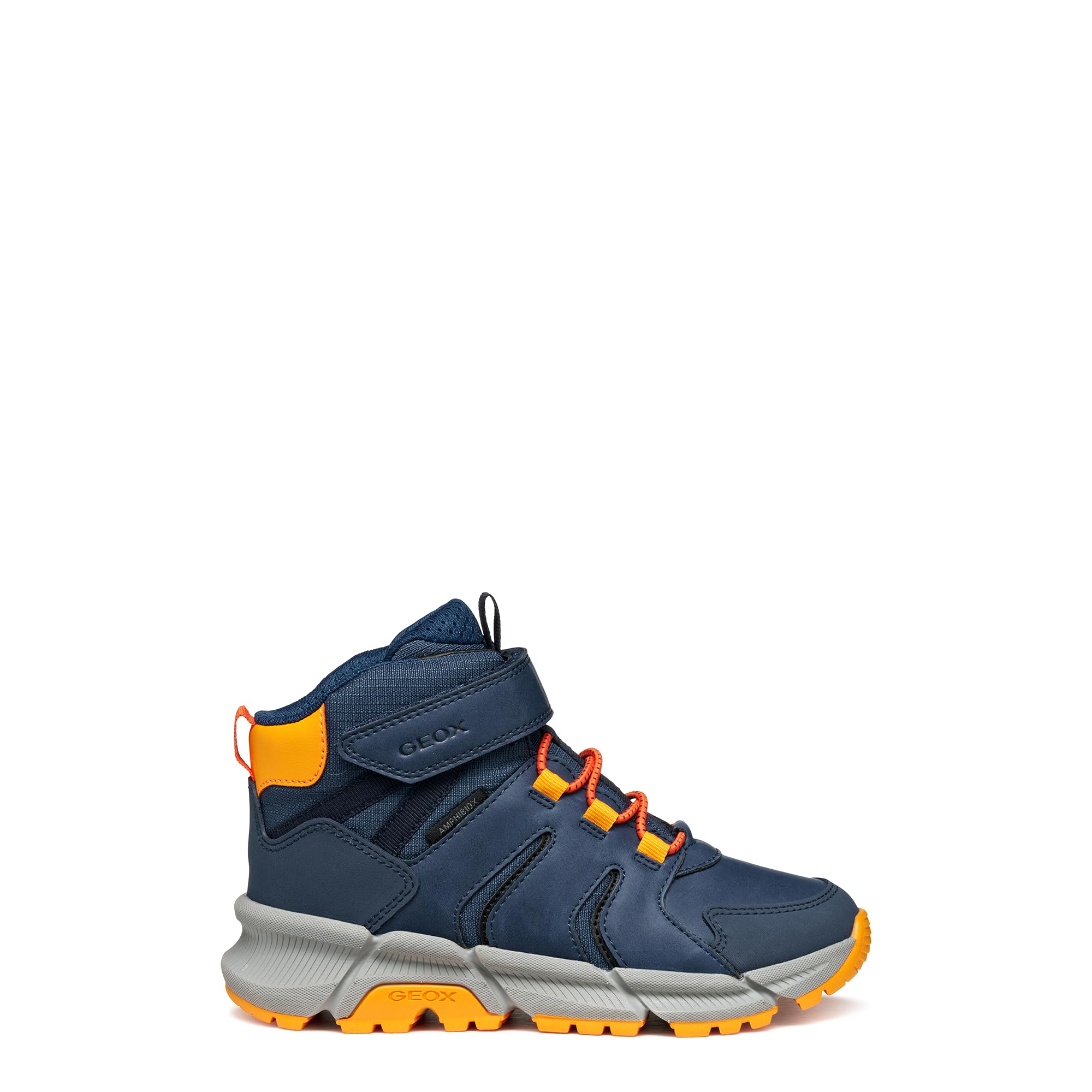Geox Boys' J Flexyper Plus BoyAnkle Boot, Denim Orange, 4.5 UK