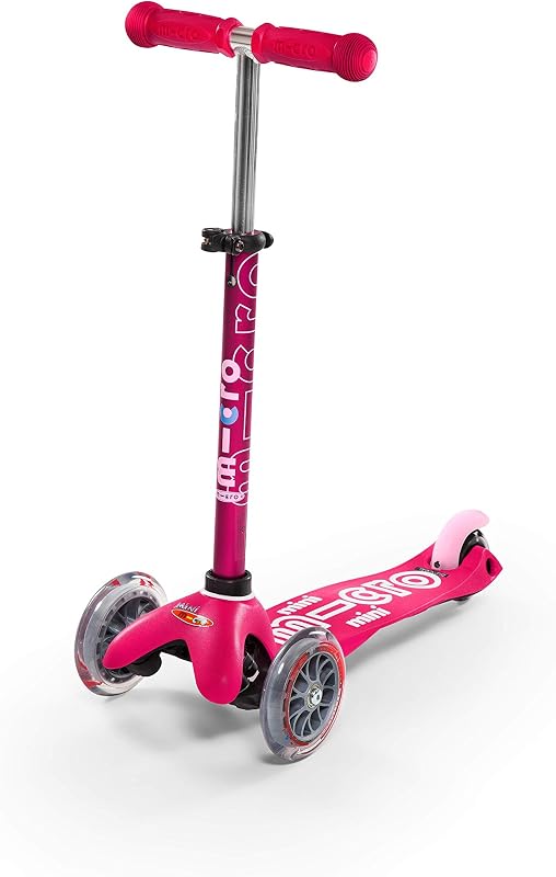 Kickboard Mini 3-Wheel Toddler Scooter, Ages 2-5, Up to 110lbs | Lean-to-Steer Design, Adjustable T-Bar Grows with Your Child, Smooth-Ride PU Wheels, Rear Brake, Swiss-Engineered