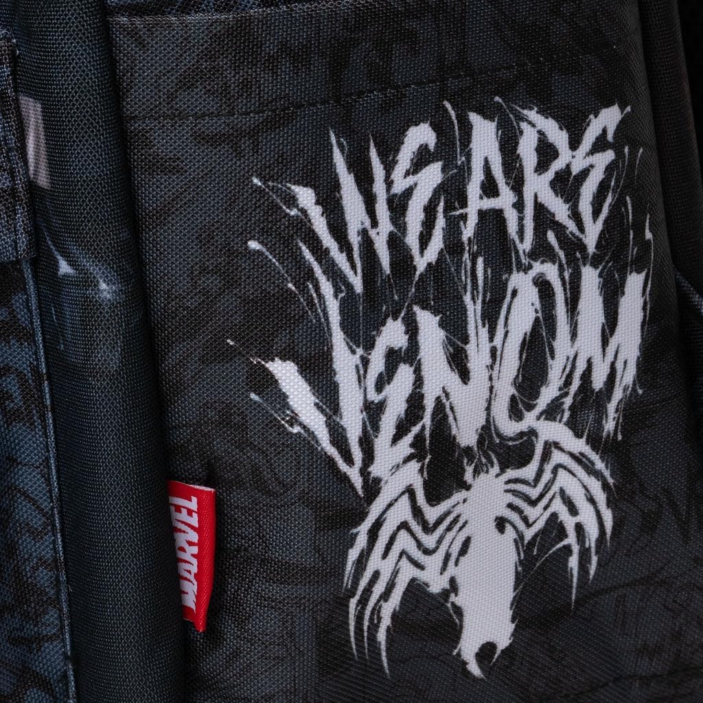 Wondapop Marvel Venom 16 Inch Backpack – Venom & Carnage School Backpack with Laptop Sleeve, Front Pocket & Side Pockets, Venom Bookbag for Kids