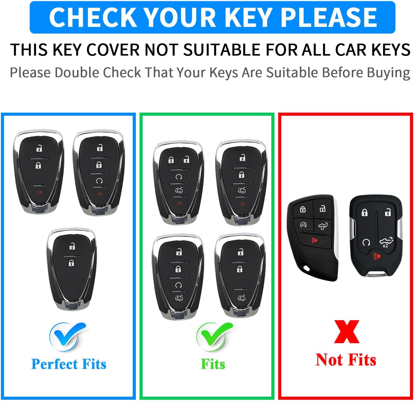QBUC Key Fob Cover for Chevy, Car Key Fob Case with Keychain for Equinox 2018-2022 Sonic 2017-2020 Spark 2016-2022 Traverse Trailblazer Trax Accessories Protector (Pink)