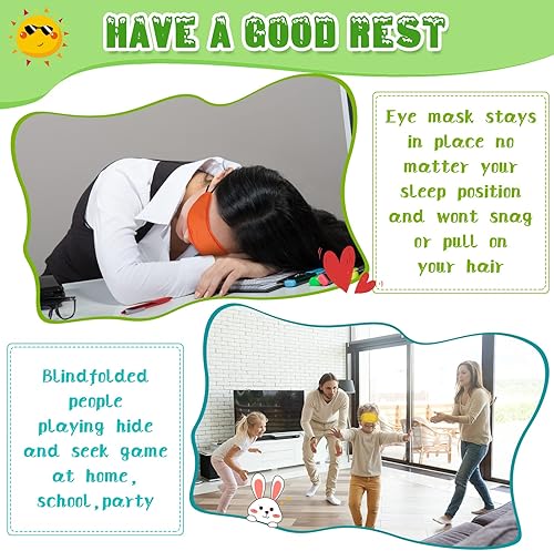 Miniatura 7 de Tarpop 200 máscaras de ojos a granel para dormir, vendas para juegos de fiesta, pliegues ciegos para adultos, construcción de equipos, viajes,