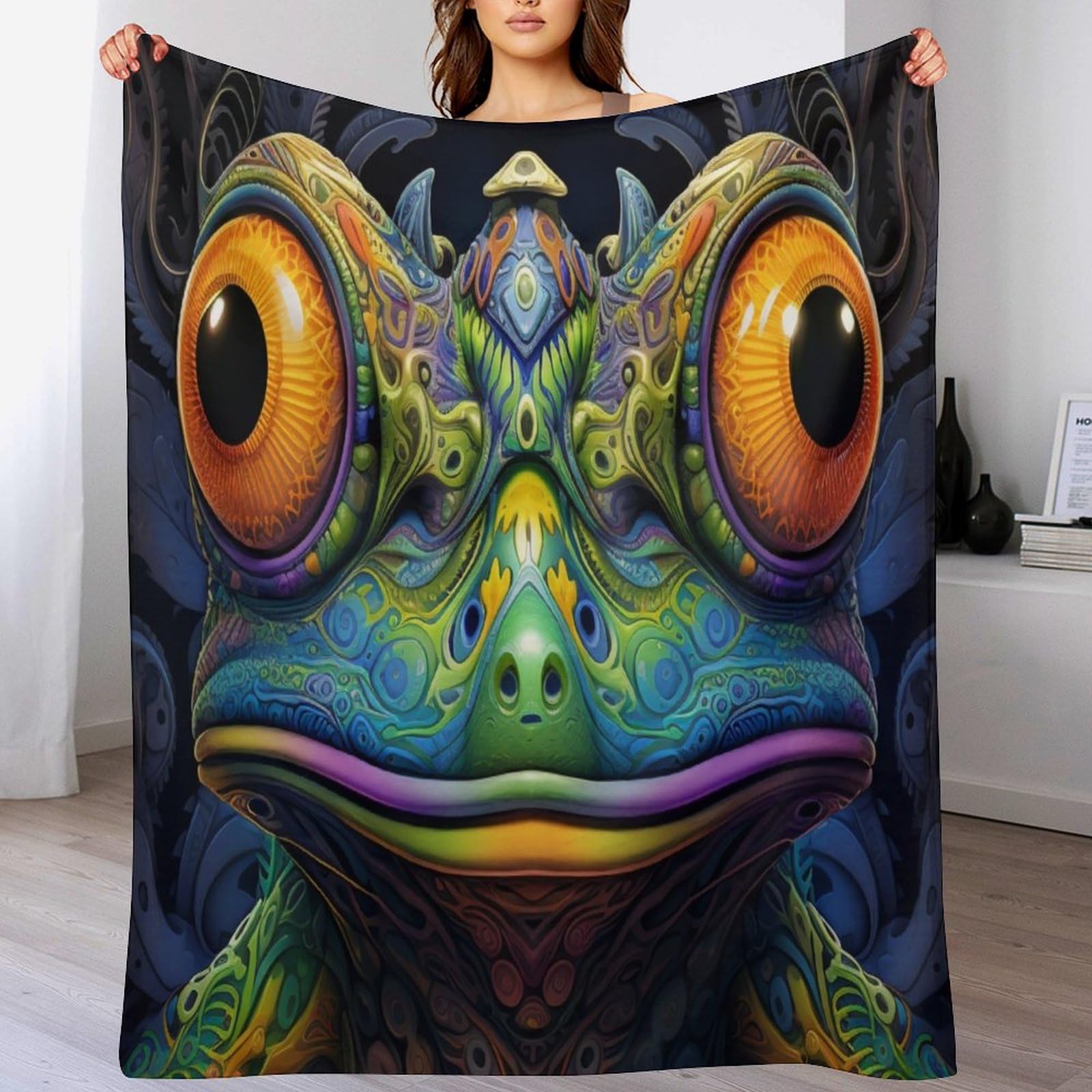 Couverture en Peluche Moelleuse et Chaude contre le Froid Lit