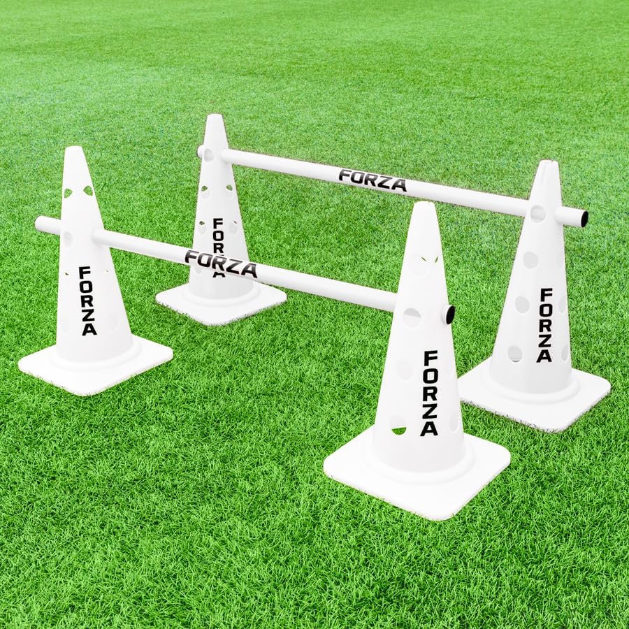 FORZA 20in Training Cones | Adjustable Hurdle System for Customizable Drills | Available in 4 Fluorescent Colors
