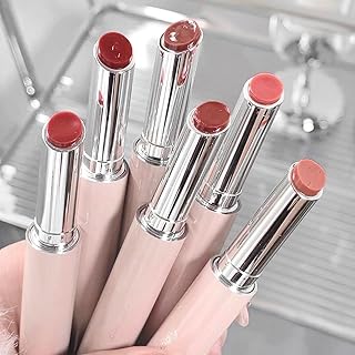 Gege Bear Moisturizing Solid Lip Gloss Set | High-Pigment Gloss Stick with Glossy Finish | Luxury Lipstick with Rich Color... Price In India