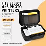 Case Compatible with Kodak Dock Plus/for Kodak Dock Premium Wi-Fi Portable 4x6 Instant Photo Printer. Bluetooth Photo Printing Holder for Adapter, Cartridge, Paper, Power Cords (Box Only) | Travel Storage Organizer Box, Large Capacity for KODAK Dock 