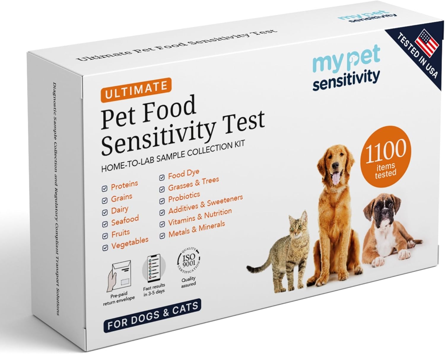 Ultimate at-Home Pet Sensitivity Test | 1100 Items | Quick Results | Non-Inva...