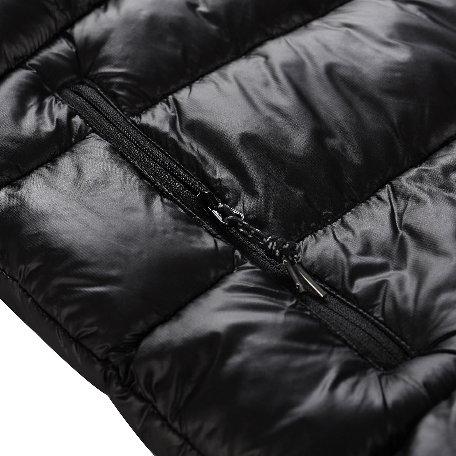Alpine Pro Chaqueta de invierno ultraligera para hombre para la ciudad y la montaña ROG con revestimiento impermeable funcional WR y un fuerte aislamiento interior HI-THERM, Negro
