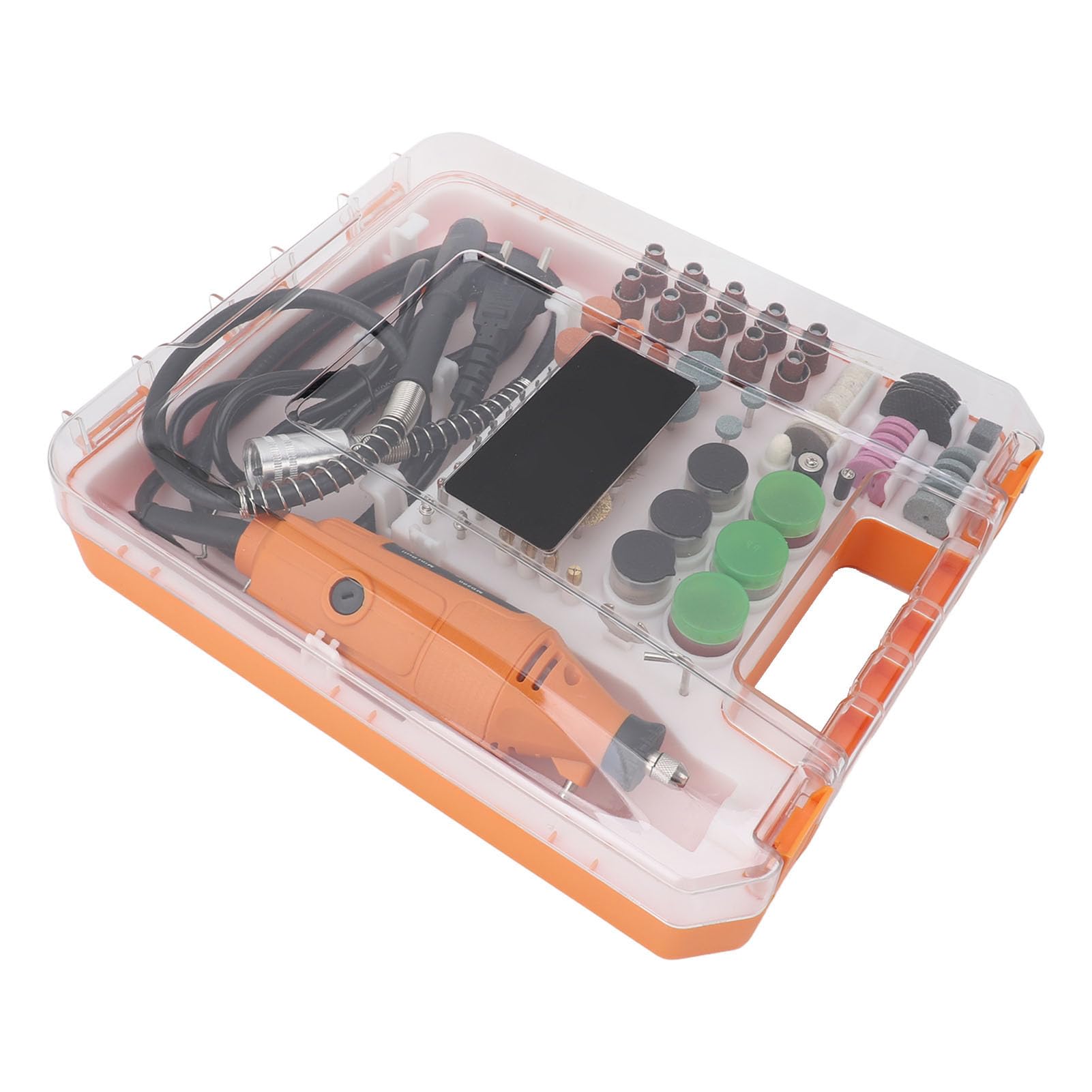 Haofy Kit de Herramientas Rotativas 93 Piezas Accesorios 30000 RPM Herramienta Multiusos Portátil 200 W Mini Herramientas Rotativas Eléctricas Lijado Pulido Perforación Aplicable