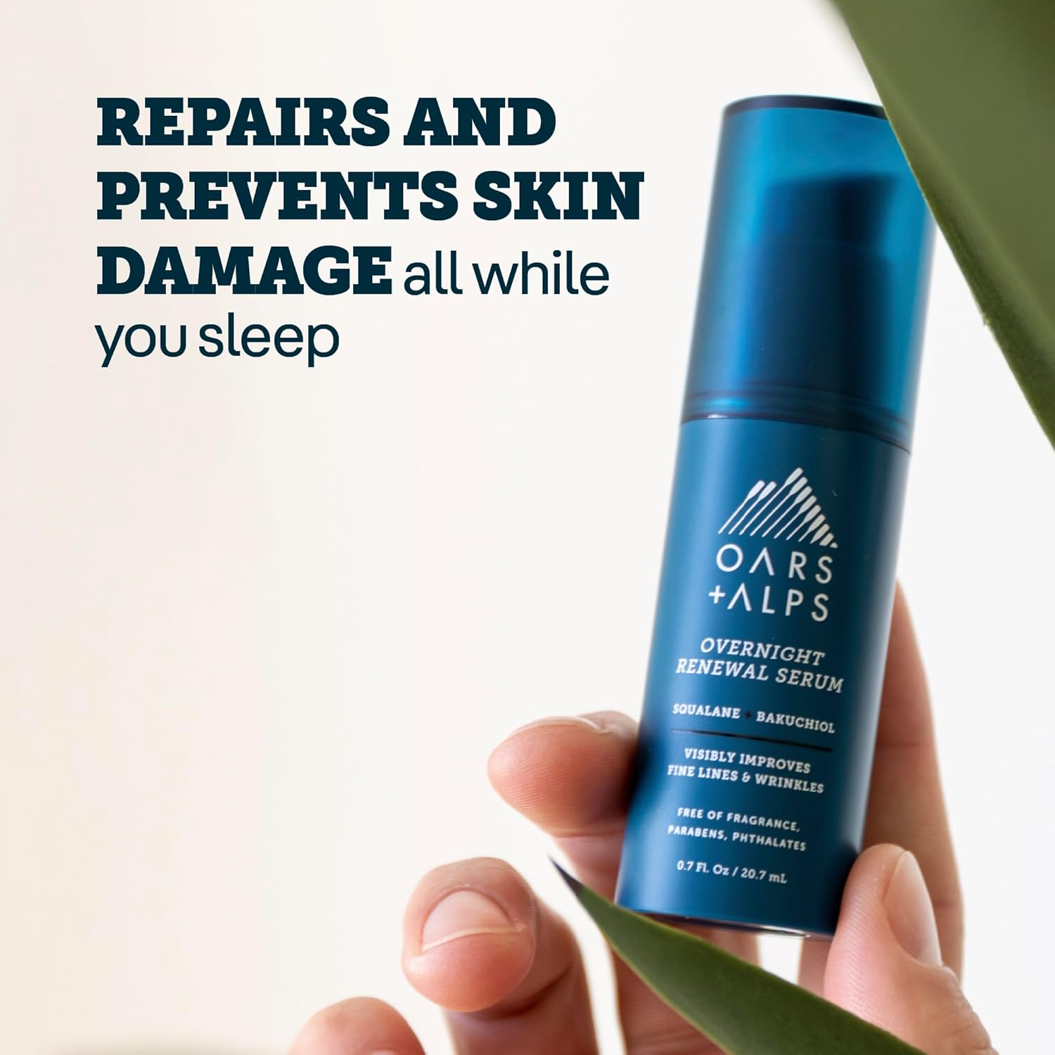 Oars + Alps Overnight Renewal Face Serum, Serum for Face, Reduce Fine Lines and Wrinkles, Hydrating Skin Care with Anti-Aging Peptides, 0.7 Fl Oz - Image 4