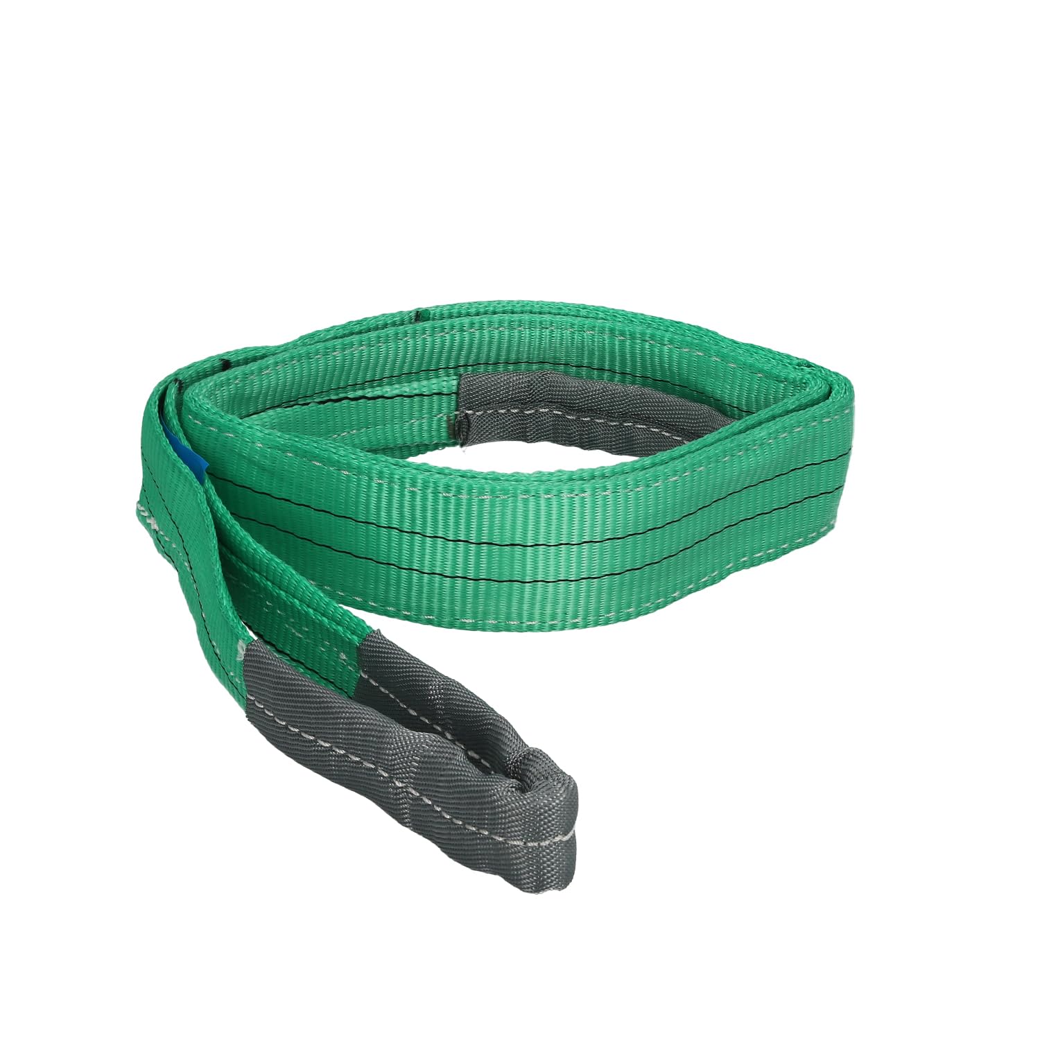 Wolfpack Linea Profesional Eslinga Plana Doble Banda 2000 Kg Factor Seguridad 7:1 2 Metros Poliester Verde