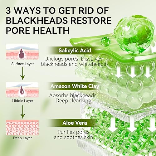 Miniatura 7 de LANBENA Removedor de puntos negros para cara, 60 tiras de poros, tiras de plantas de nariz para puntos negros (1.05 onzas)
