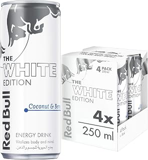 Energy Drink, Coconut and Berry, 250 ml (4 pack)
