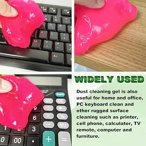 Miniatura 7 de Kit de limpieza de coche, geles de limpieza de automóvil, herramientas universales para detallar el interior del automóvil, masilla limpiadora de