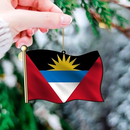 Vista 58 de Adorno acrílico de Navidad de Filipinas, decoración de árbol de Navidad, adorno de Navidad nacional para niños, bandera de Filipinas, banderas