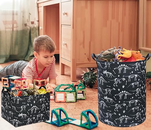 Miniatura 169 de HIYAGON Cesta de almacenamiento para niños, cesta de regalo para bebé, cesta de regalo, cesta organizadora de juguetes lindos, caja rectangular