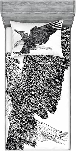 Miniatura 107 de Ambesonne Juego de sábanas bajeras y fundas de almohada, deliciosos tacos con verduras, cocina folclórica, ingredientes de recetas de comida Beige