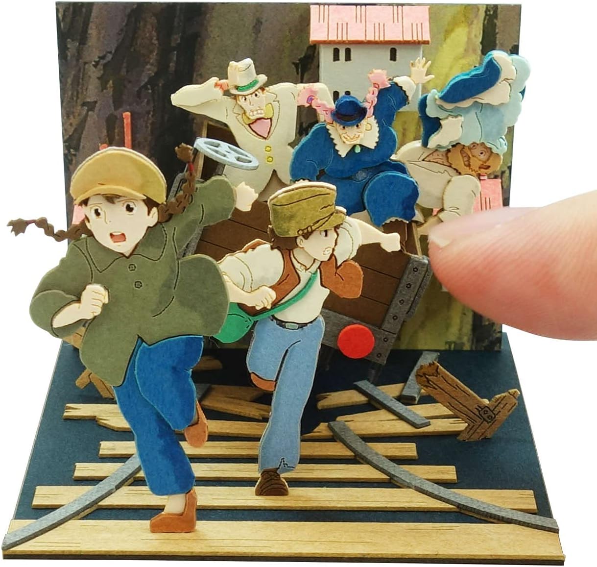 Sankei MP07-133 Studio Ghibli Mini Laputa Escape Theta and Puzzle Paper Craft