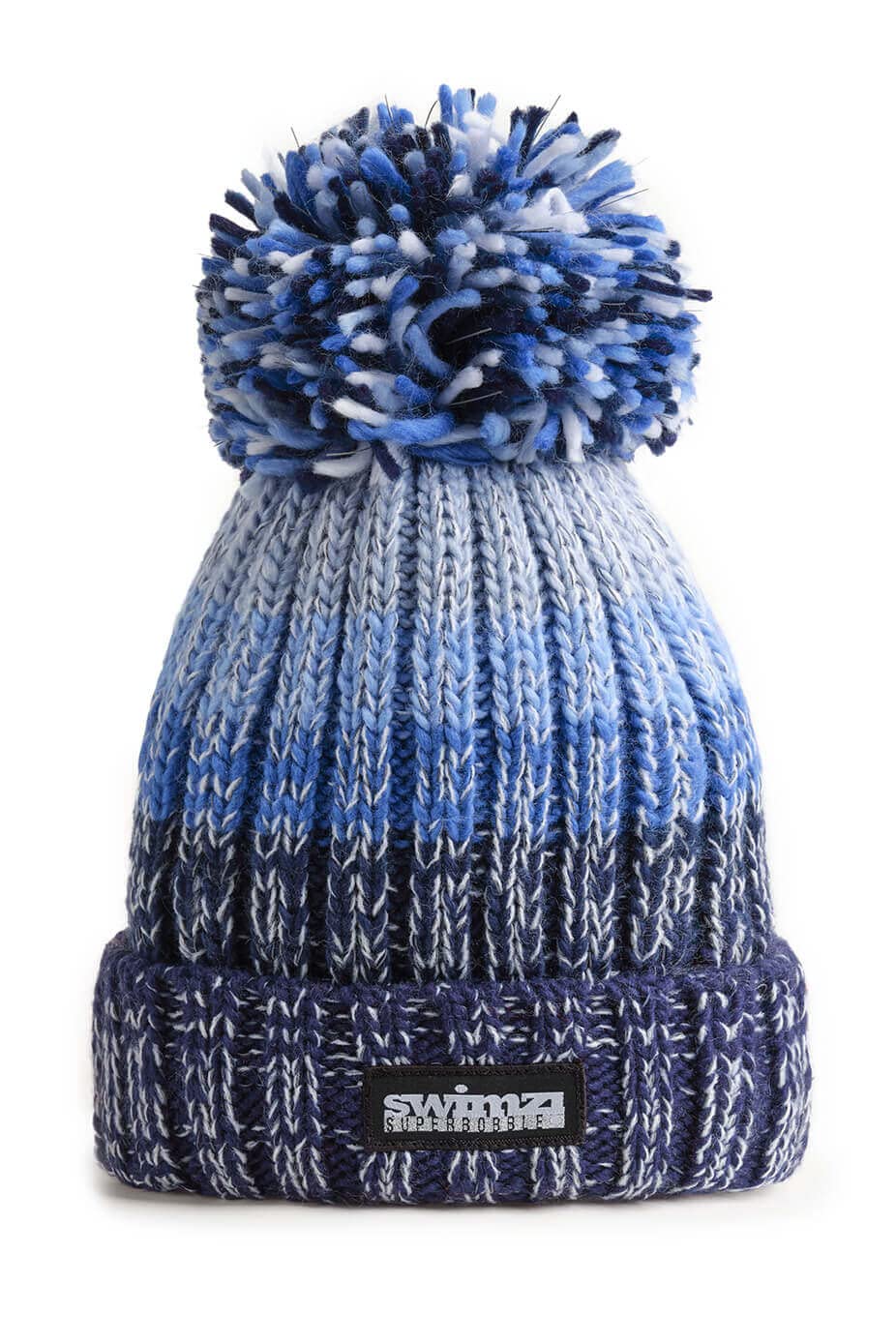 Superbobble Unisex Blue Gradient Rib Hat