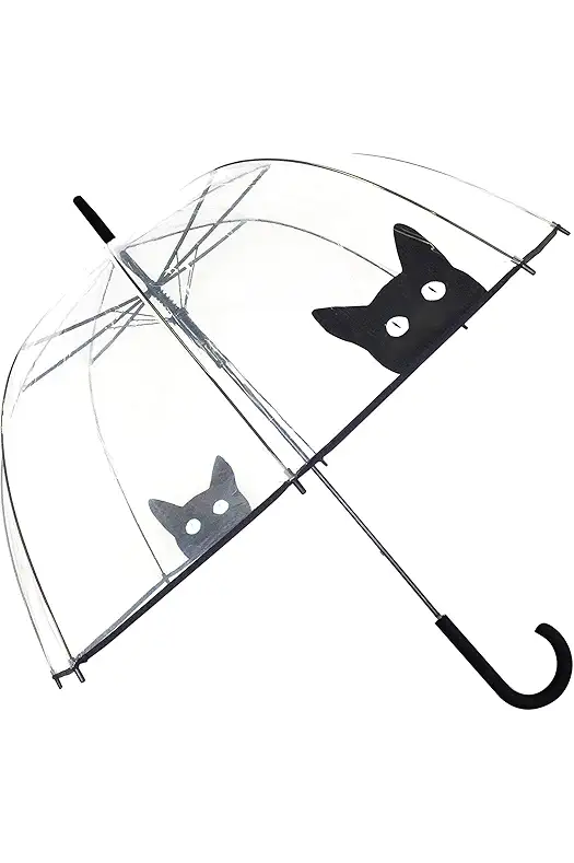 SMATI Stick Clear Umbrella - Windproof - Birdcage...