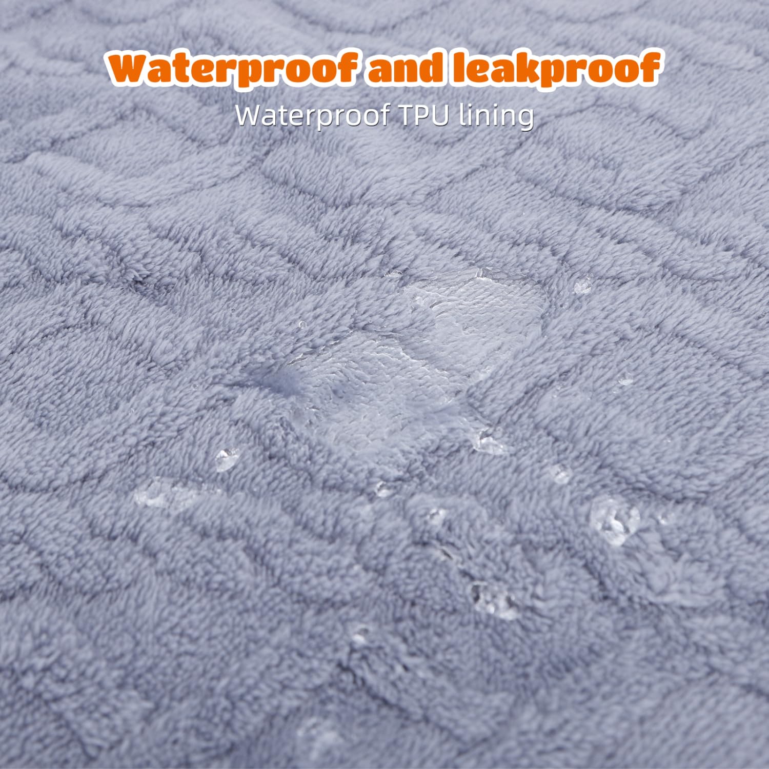 Nobleza Coperta Impermeabile per Cani, Morbida Coperta in Pile per Cani di Taglia Media e Grande, Gatti, XL 152 x 127 cm, Coprisedile Reversibile, Lavabile in Lavatrice, Azzurro