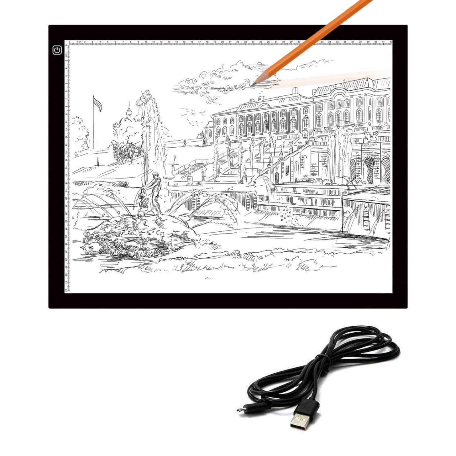 Buy Cskunxia A3 Light Box Dimmable Brightness Light Pad LED Drawing