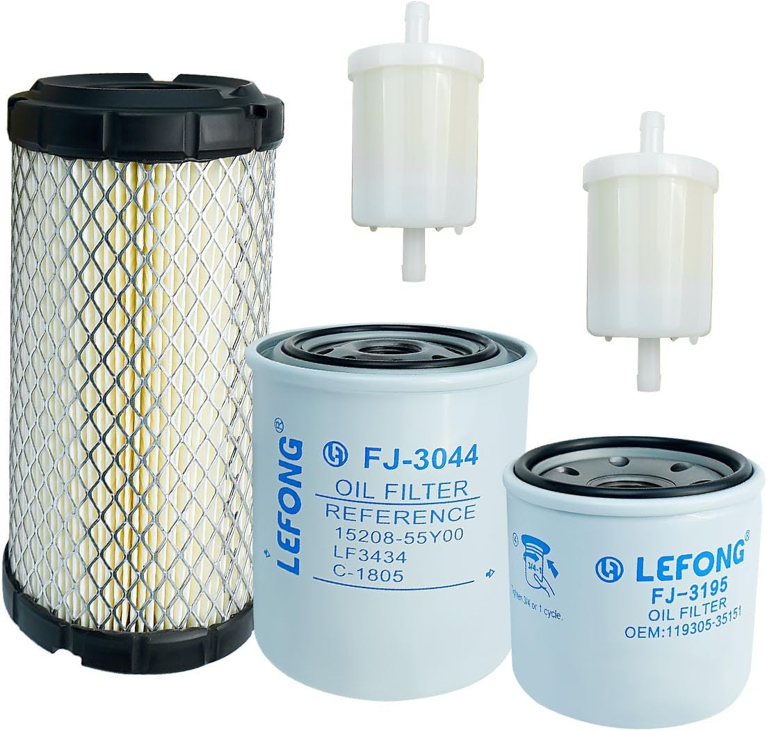 5 Pcs Air Oil Fuel Hydraulic Filter Kit Replace HH15032430