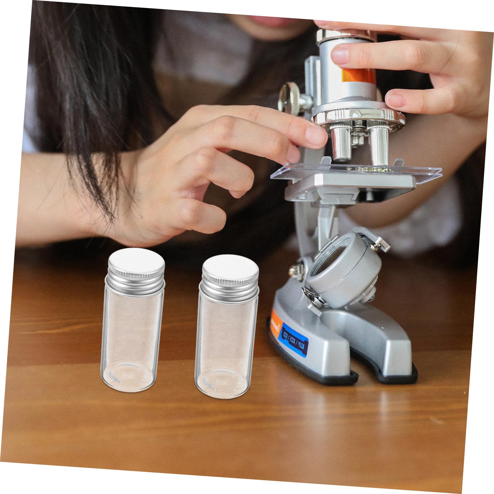 PACKOVE 30 Provette In Vetro Trasparente Provette In Vetro Con Tappi Trasparenti Piccole In Da Laboratorio Fiale Trasparenti Per Campioni Sigillate